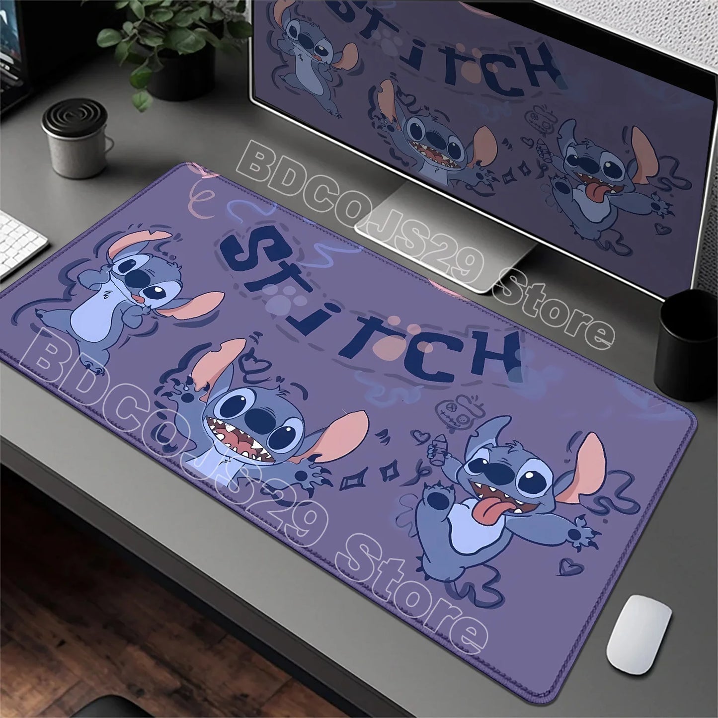 Tapis de Bureau XXL Stitch – Surface de Travail & Gaming – Plusieurs Formats