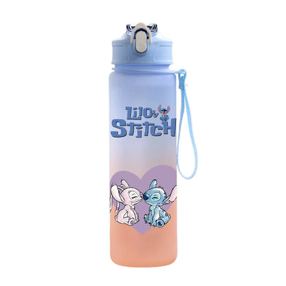 Disney Stitch Water Bottle – 750ml Water Bottle with Built-in Straw
