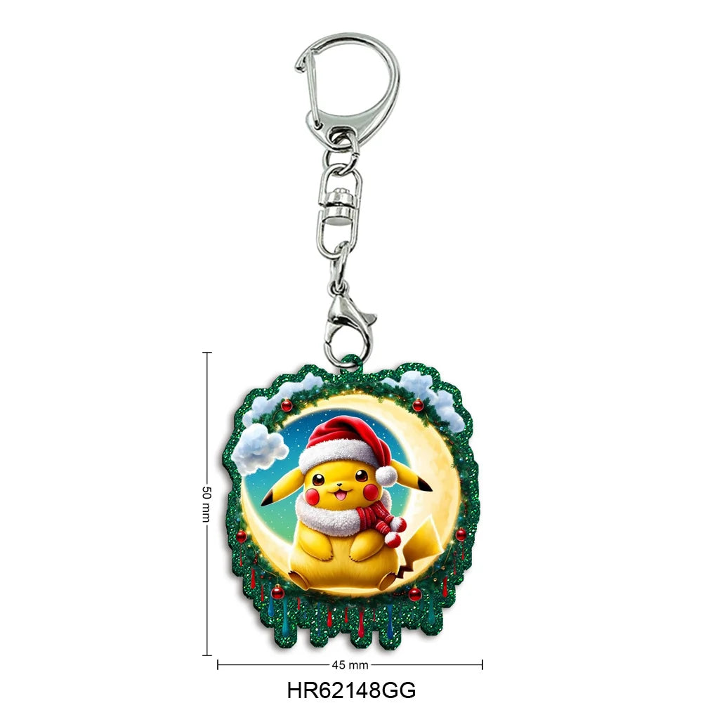 Porte-Clés Pokémon Thématique Noël — Cadeau Festif