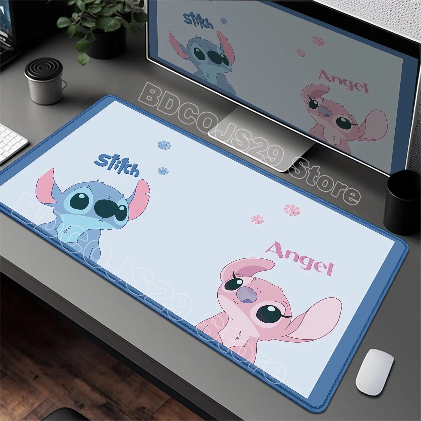 Tapis de Bureau XXL Stitch – Surface de Travail & Gaming – Plusieurs Formats