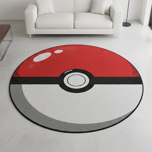 Tapis Pokémon Pokeball  – Tapis de sol décoratif pour fans de Pokémon