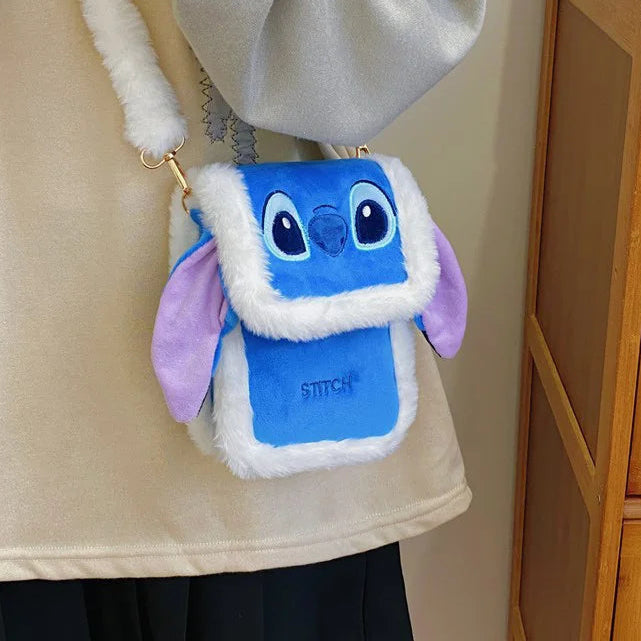 Sac Bandoulière Stitch en Peluche – Disney Kawaii