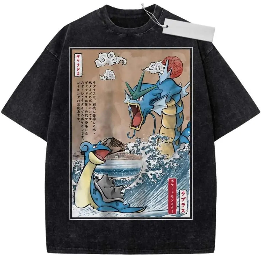 T-Shirt Pokémon Lokhlass & Léviator – Édition Maître des Océans