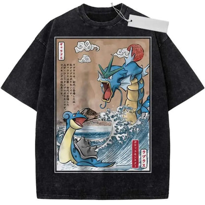 T-Shirt Pokémon Lokhlass & Léviator – Édition Maître des Océans