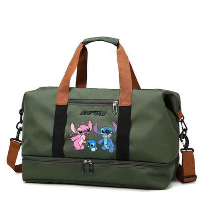 Disney Stitch Travel Bag - Large, Lightweight and Waterproof