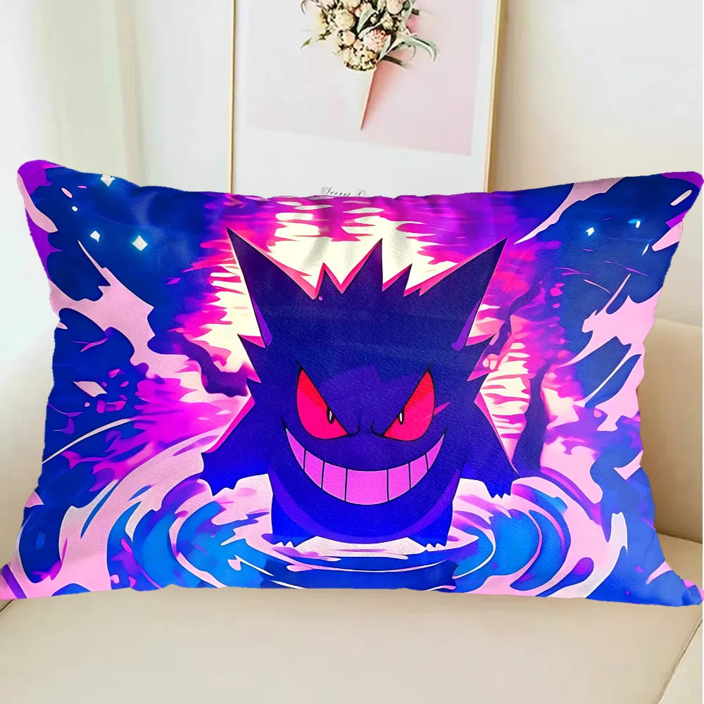 Taie d'oreiller décorative Ectoplasma rectangle – Collection Pokémon Kawaii