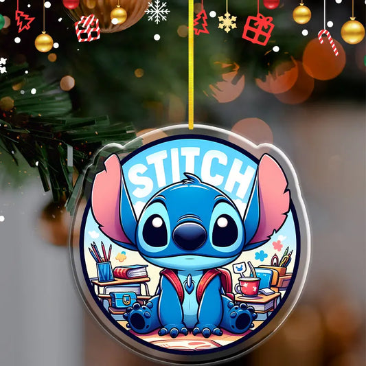 Pendentif de Noël Disney Stitch – Décoration en acrylique 2D