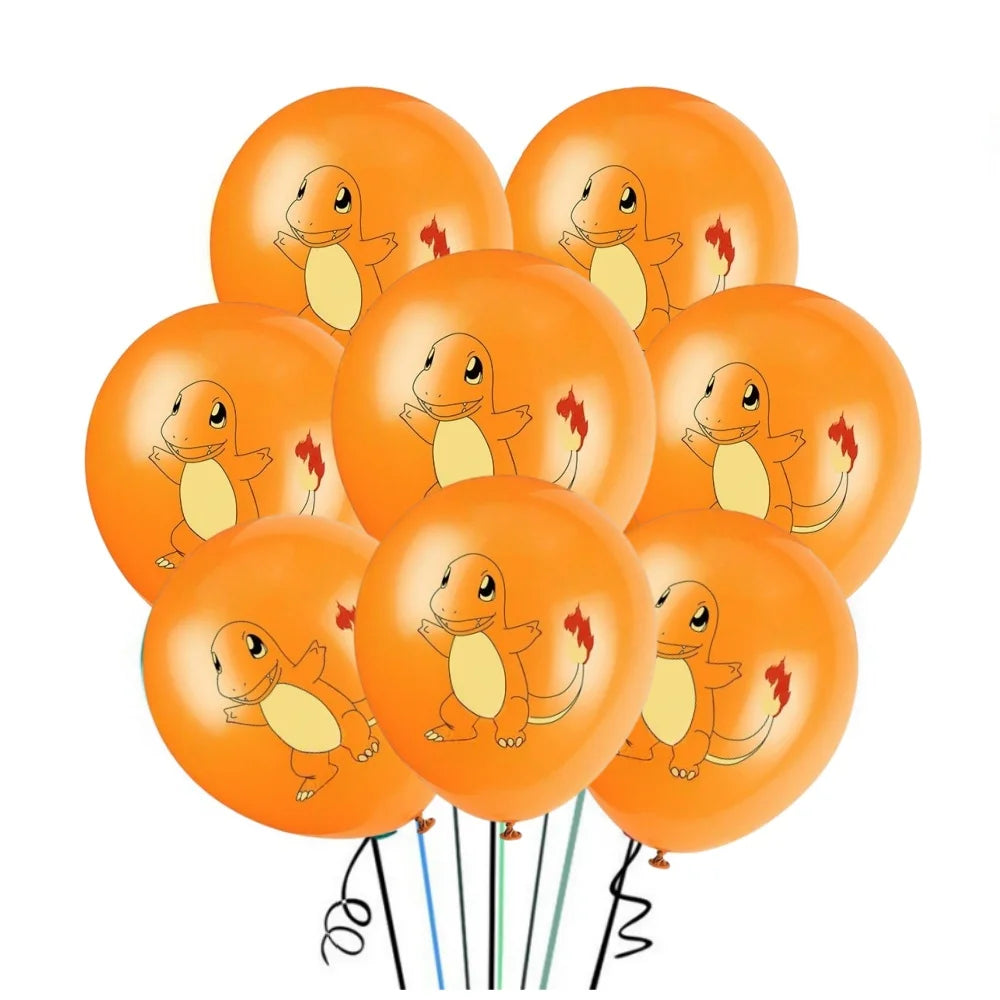 Ballons en Latex Pokémon 20 pcs pour Décoration d'Anniversaire - Divers Modèles