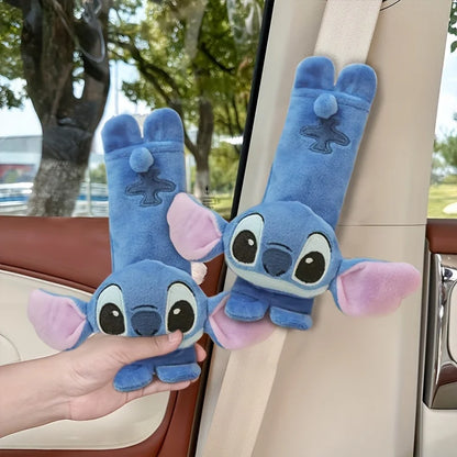 Coussin de Ceinture de Sécurité Disney Stitch – Protection de Cou en Fourrure Douce