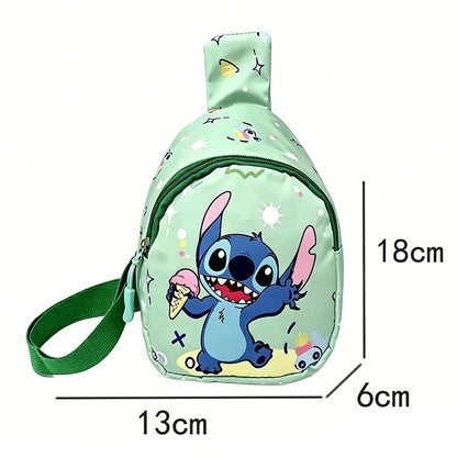 Sac de Poitrine Stitch & Angel – Sac Bandoulière Décontracté pour Enfant & Adulte