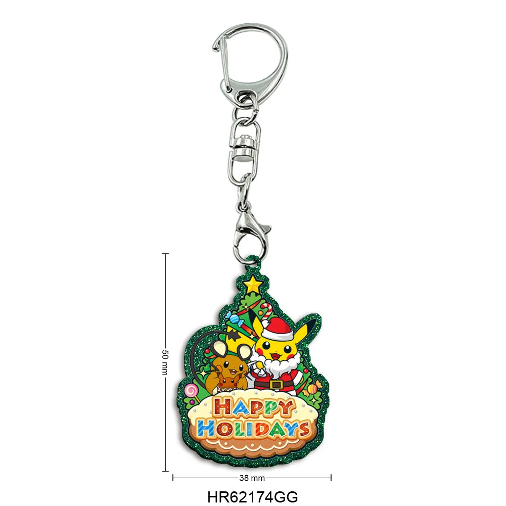 Porte-Clés Pokémon Thématique Noël — Cadeau Festif