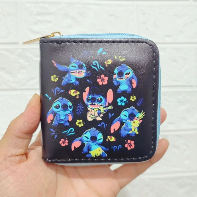 Portefeuille Court Disney Stitch – Porte-Monnaie & Porte-Cartes en Cuir PU