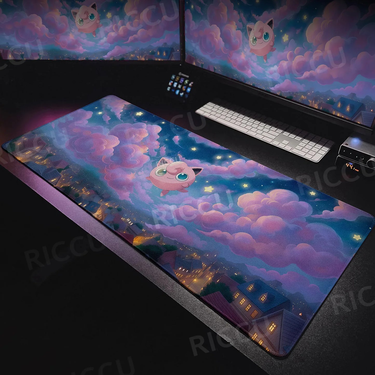 Tapis de souris XXL Pokémon Rondoudou – Douceur et style pour votre setup ! 🎤💖