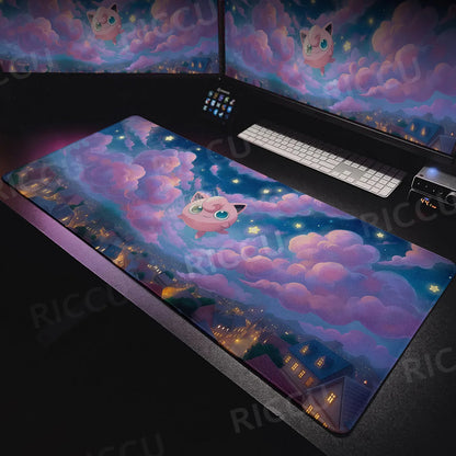Tapis de souris XXL Pokémon Rondoudou – Douceur et style pour votre setup ! 🎤💖