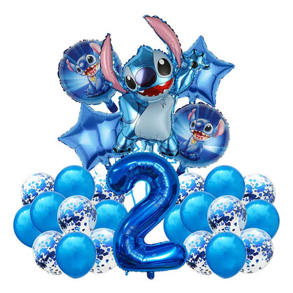 Number Balloon Kit from 2 to 12 - Pack of 26 Balloons including 7 Heliums