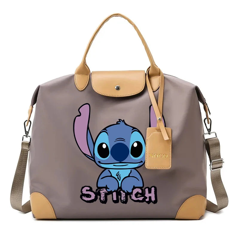 Sac à Bandoulière Stitch & Angel – Style Kawaii, Grande Capacité