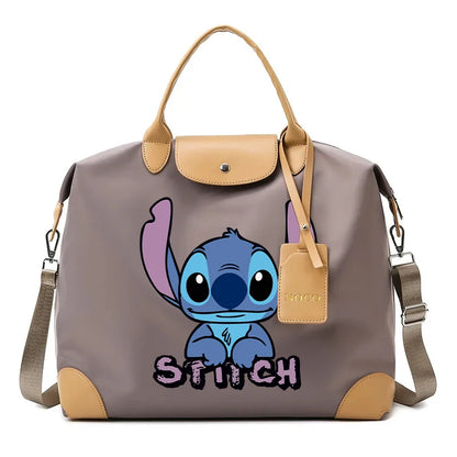 Sac à Bandoulière Stitch & Angel – Style Kawaii, Grande Capacité