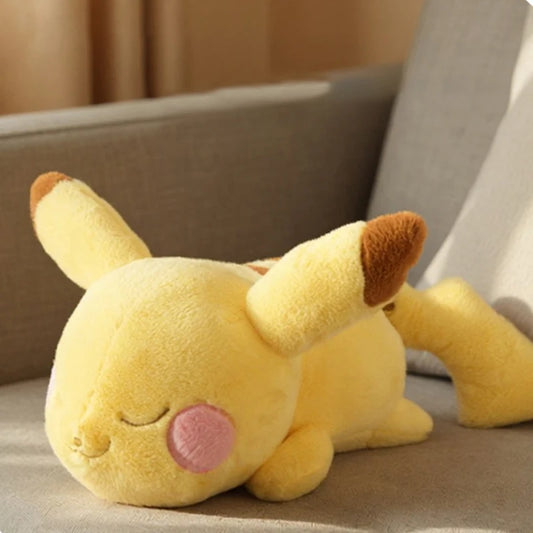 Grande Peluche Pikachu Dormeur – Doudou Pokémon Allongé Ultra-Doux (40cm, 50cm, 70cm)