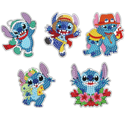 Lot de Porte-clés Diamantés Stitch – Set Cristal DIY