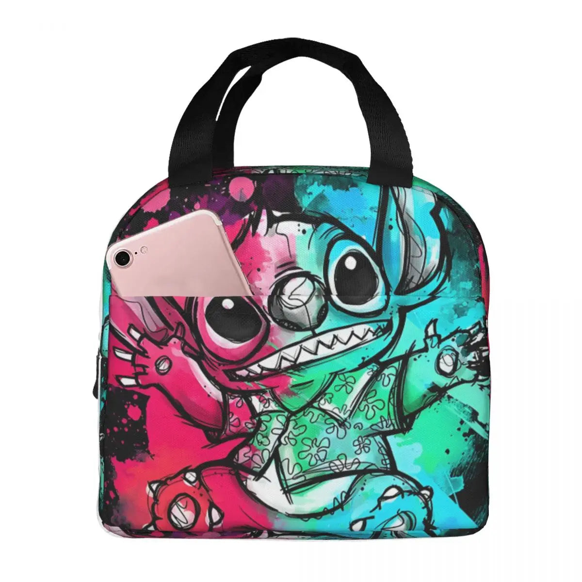 Sac Isotherme Stitch tag – Lunch Bag Léger et Résistant pour Pique-Nique et Déjeuners (22x20x13 cm)