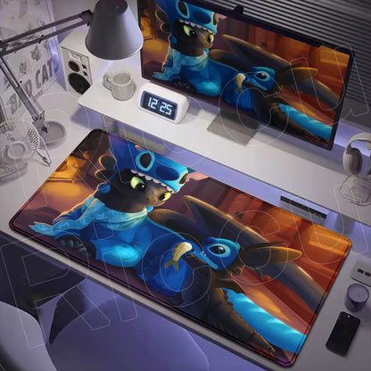 Tapis de Bureau XXL Stitch – Surface de Travail et Gaming (Plusieurs Dimensions)