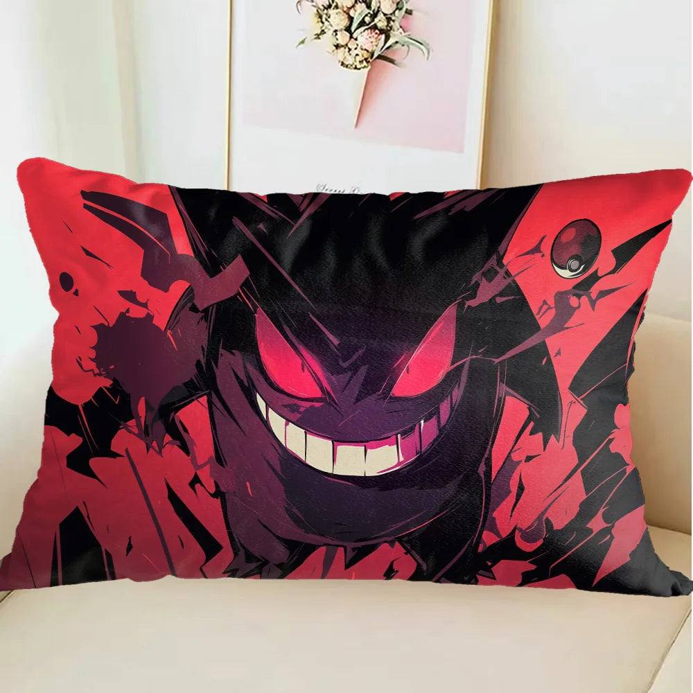 Taie d'oreiller décorative Ectoplasma rectangle – Collection Pokémon Kawaii