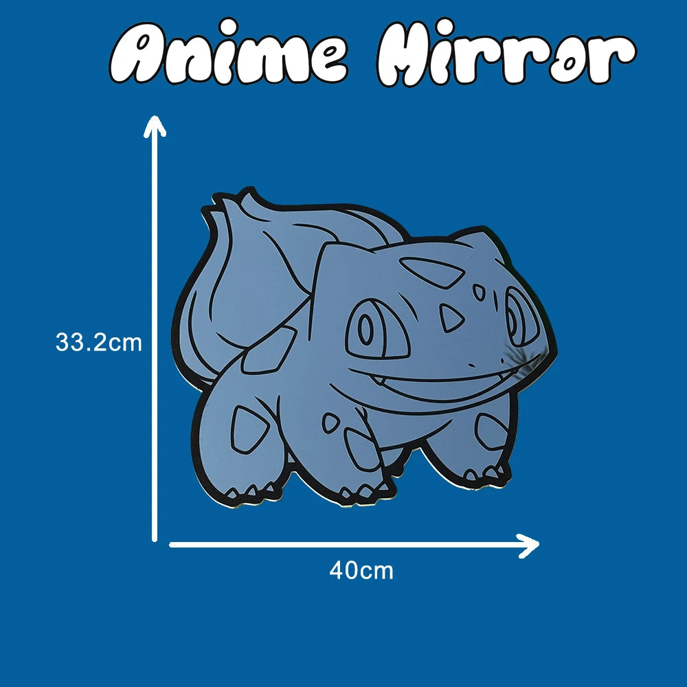 Miroir Mural Pokémon Décoratif – Design 3D Bulbizarre