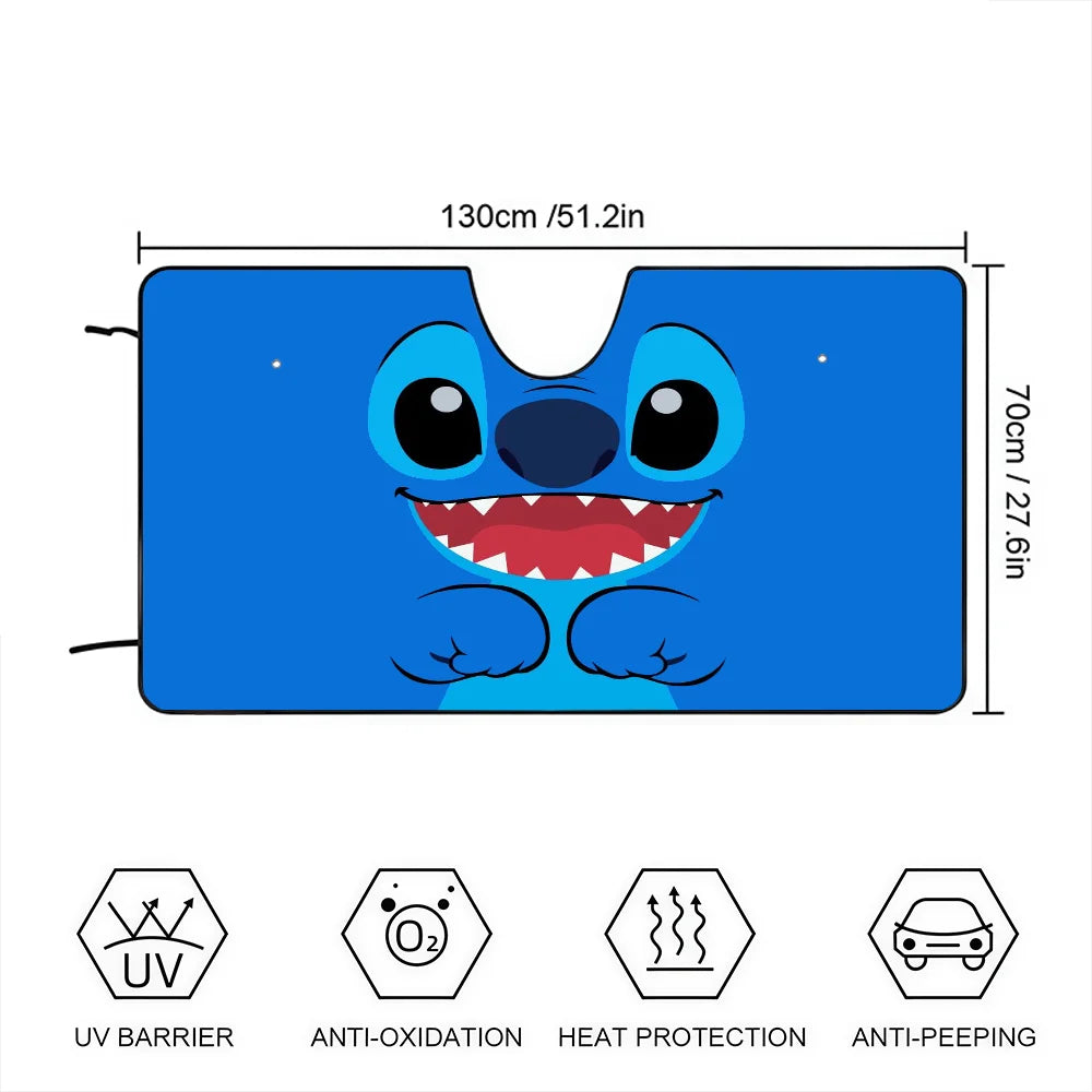 Pare-Soleil de Voiture Stitch – Protection Anti-UV & Chaleur pour Pare-Brise