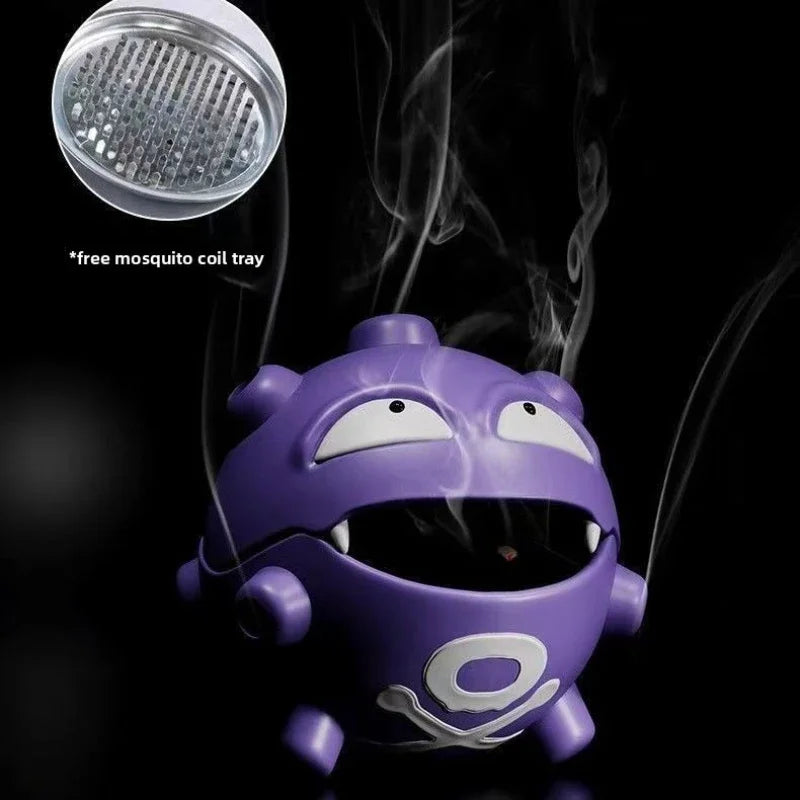 Figurine Pokémon Smogo – Objet Déco Multifonction (Encens, Cendrier, Diffuseur, Vide-poche)