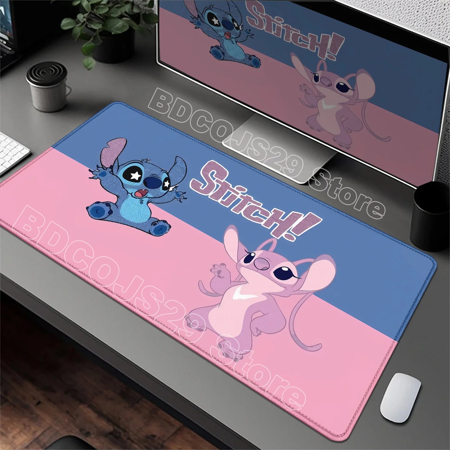 Tapis de Bureau XXL Stitch – Surface de Travail & Gaming – Plusieurs Formats