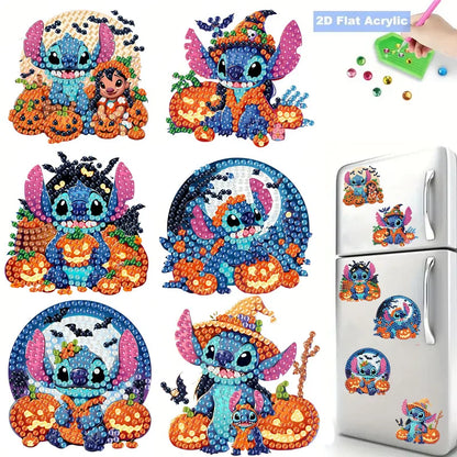 Aimants Réfrigérateur Lilo & Stitch (Peinture Diamant DIY)
