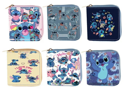 Porte-monnaie Stitch Disney - Compact et Pratique (10x10 cm)