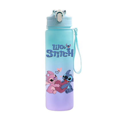 Disney Stitch Water Bottle – 750ml Water Bottle with Built-in Straw