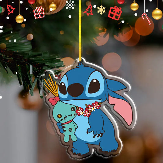Pendentif de Noël Disney Stitch – Décoration en acrylique 2D