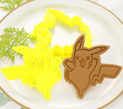 Moule à Chocolat et Biscuits Pokémon Pikachu en Silicone (2 Modeles)