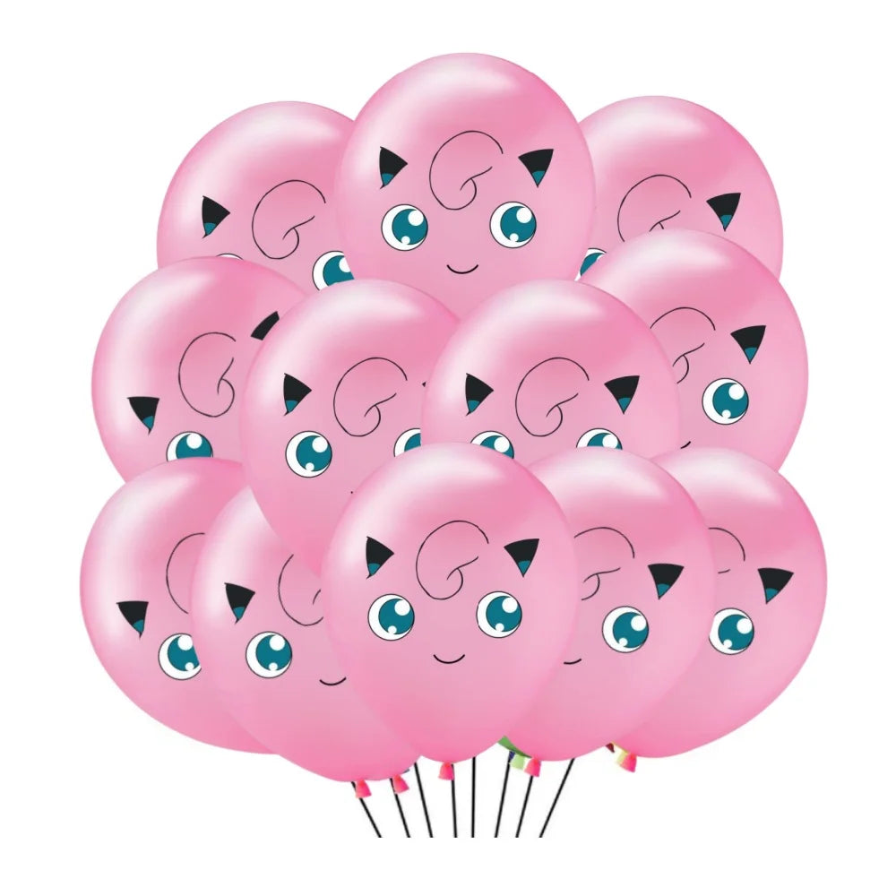 Ballons en Latex Pokémon 20 pcs pour Décoration d'Anniversaire - Divers Modèles