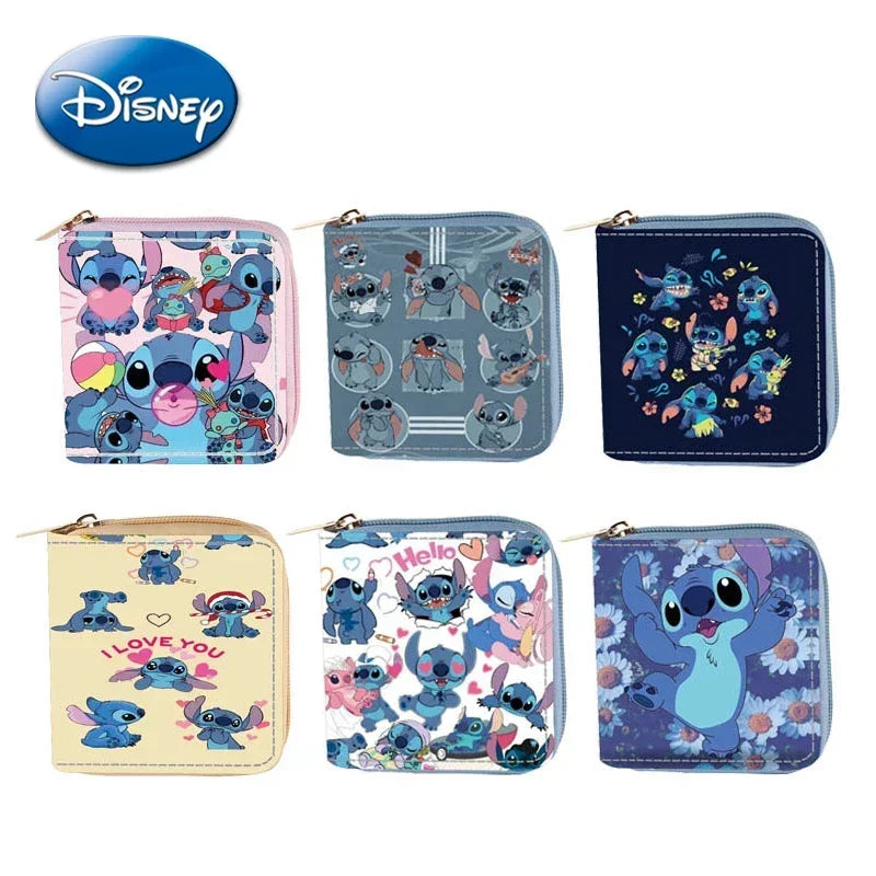 Portefeuille Court Disney Stitch – Porte-Monnaie & Porte-Cartes en Cuir PU