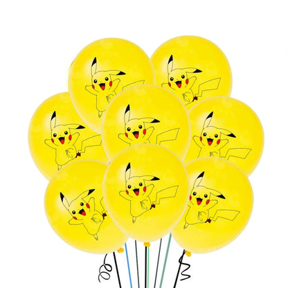 Ballons en Latex Pokémon 20 pcs pour Décoration d'Anniversaire - Divers Modèles
