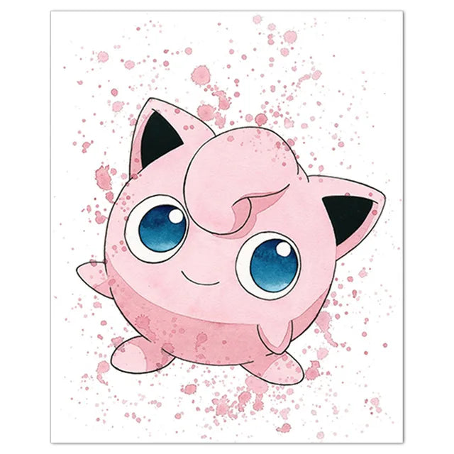 Poster Pokémon Rondoudou – Affiche Murale Déco Chambre & Gaming