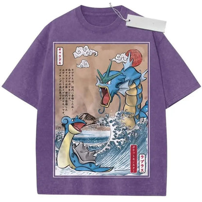 T-Shirt Pokémon Lokhlass & Léviator – Édition Maître des Océans