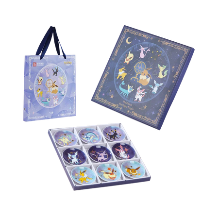 Coffret Assiettes Pokémon Évoli & Évolutions – Céramique Étoilée (9 pièces)