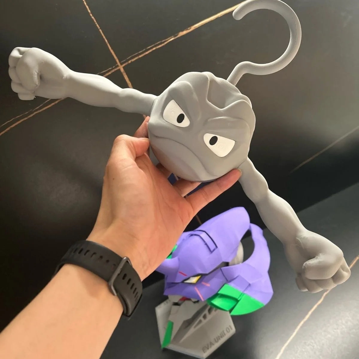 Cintre de Séchage Créatif Pokémon – Figurines Racaillou, Colossinge, Smogo et Smogogo