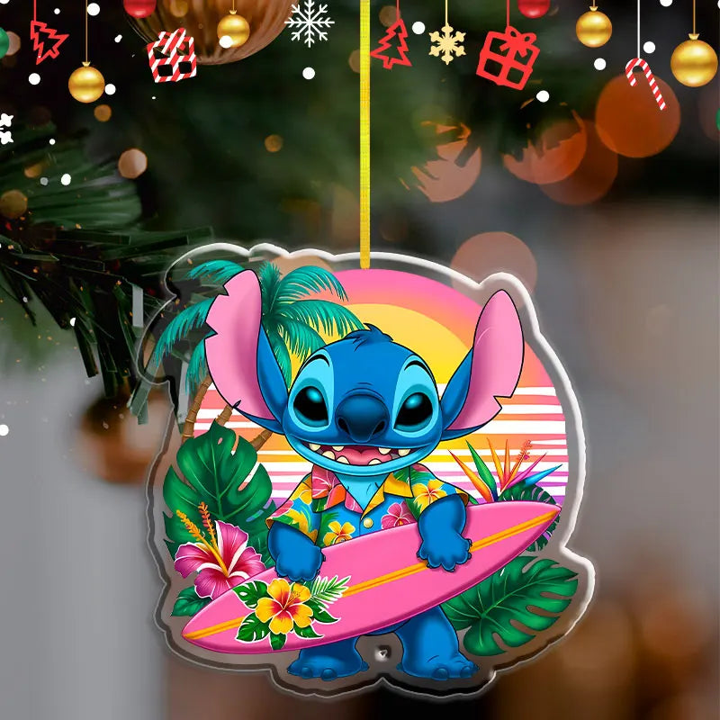 Pendentif de Noël Disney Stitch – Décoration en acrylique 2D