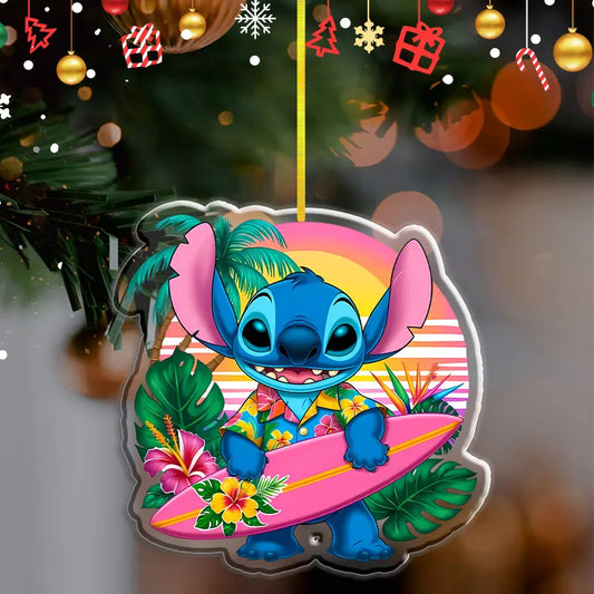Pendentif de Noël Disney Stitch – Décoration en acrylique 2D