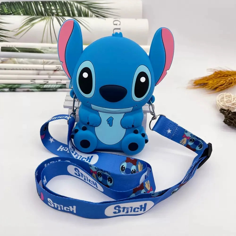 Mini Sac Bandoulière & Porte-monnaie en Silicone Disney Stitch