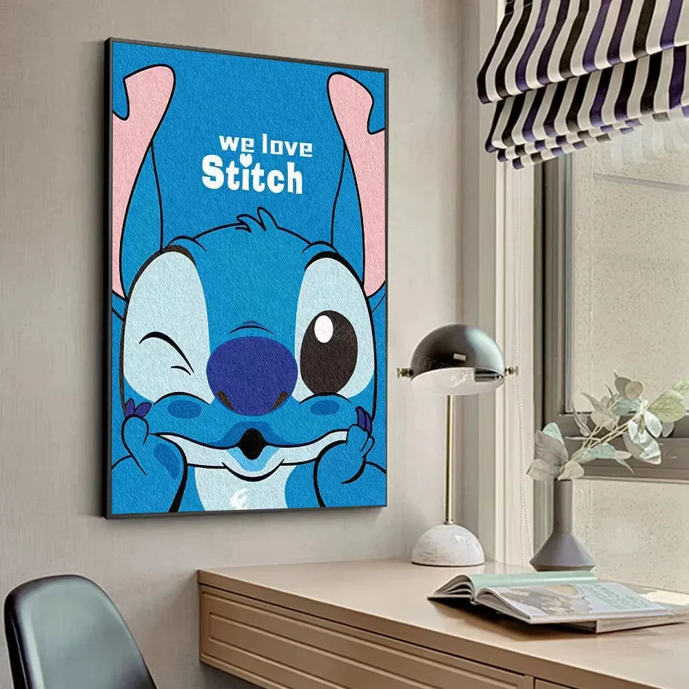 Poster Mural sur Toile Disney Stitch – Décoration Murale Premium