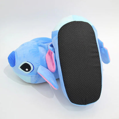 Pantoufles Stitch & Angel en Peluche – Disney Kawaii Antidérapantes