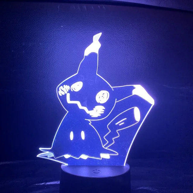 Pokémon Mimikyu 3D LED Lamp – 16 Colors, Remote &amp; Touch