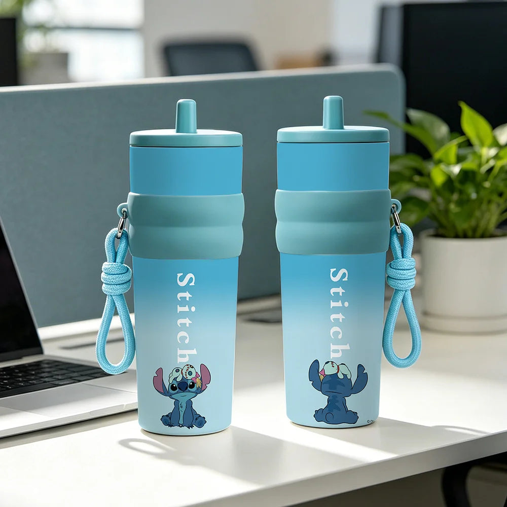 Gourde Isotherme Stitch Disney - Bouteille Thermos en Acier Inoxydable