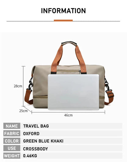 Disney Stitch Grey Travel Bag - Large, Lightweight and Waterproof